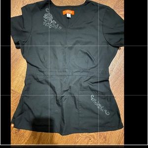 ORANGE standard scrub top